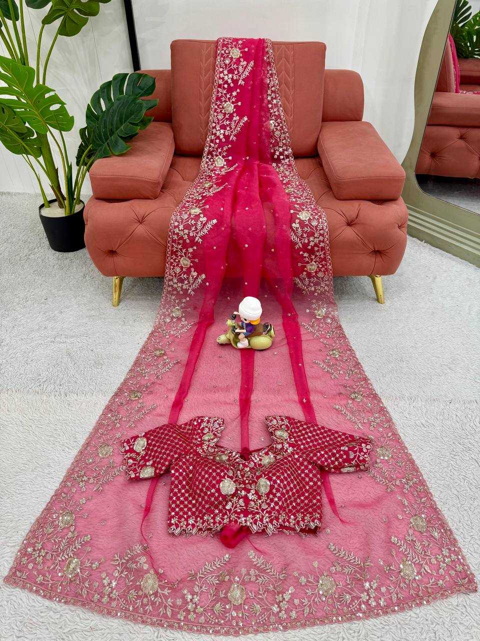 Ynf Organza RIN133 62 Sarees Wholesale Organza Sarees Sequin Sarees Embroidered Sarees Manufacturer- Kapda Export