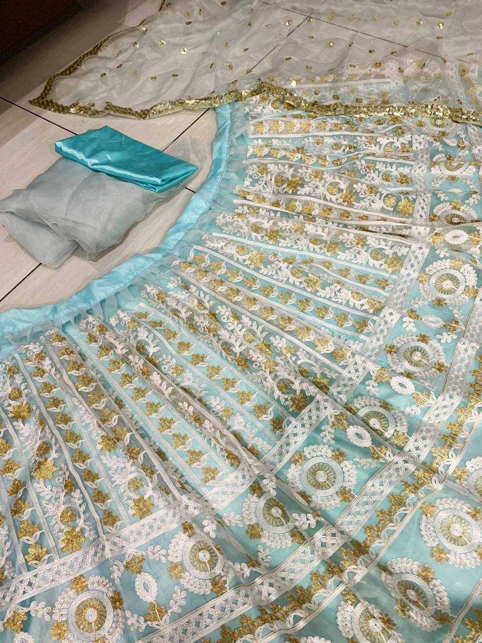 Ynf Organza RIN213 1038 Lehengas Wholesale Designer Lehenga Satin Lehenga Sequins Lehenga Manufacturer- Kapda Export