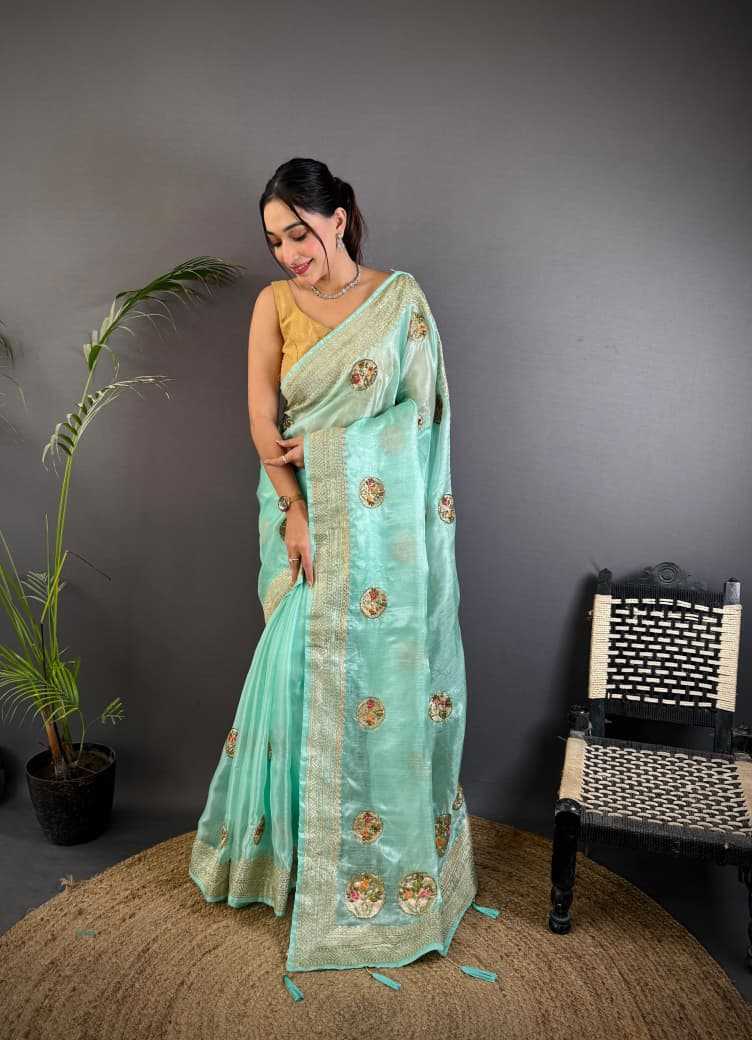 Ynf Organza Silk KESH548 Dhoom Sarees Festive Collections Wholesale Organza Sarees Embroidered Sarees Zari Border Sarees Manufacturer- Kapda Export