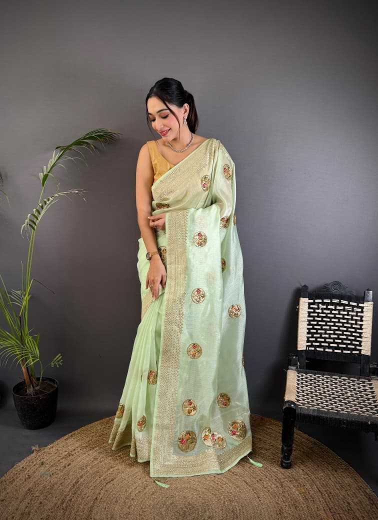 Ynf Organza Silk KESH548 Dhoom Sarees Festive Collections Wholesale Organza Sarees Embroidered Sarees Zari Border Sarees Manufacturer- Kapda Export