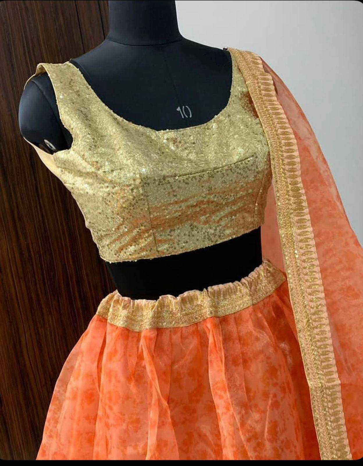 Ynf Organza Silk RIN213 1057 Lehengas Wholesale Designer Lehenga Printed Lehenga Sequins Lehenga Manufacturer- Kapda Export
