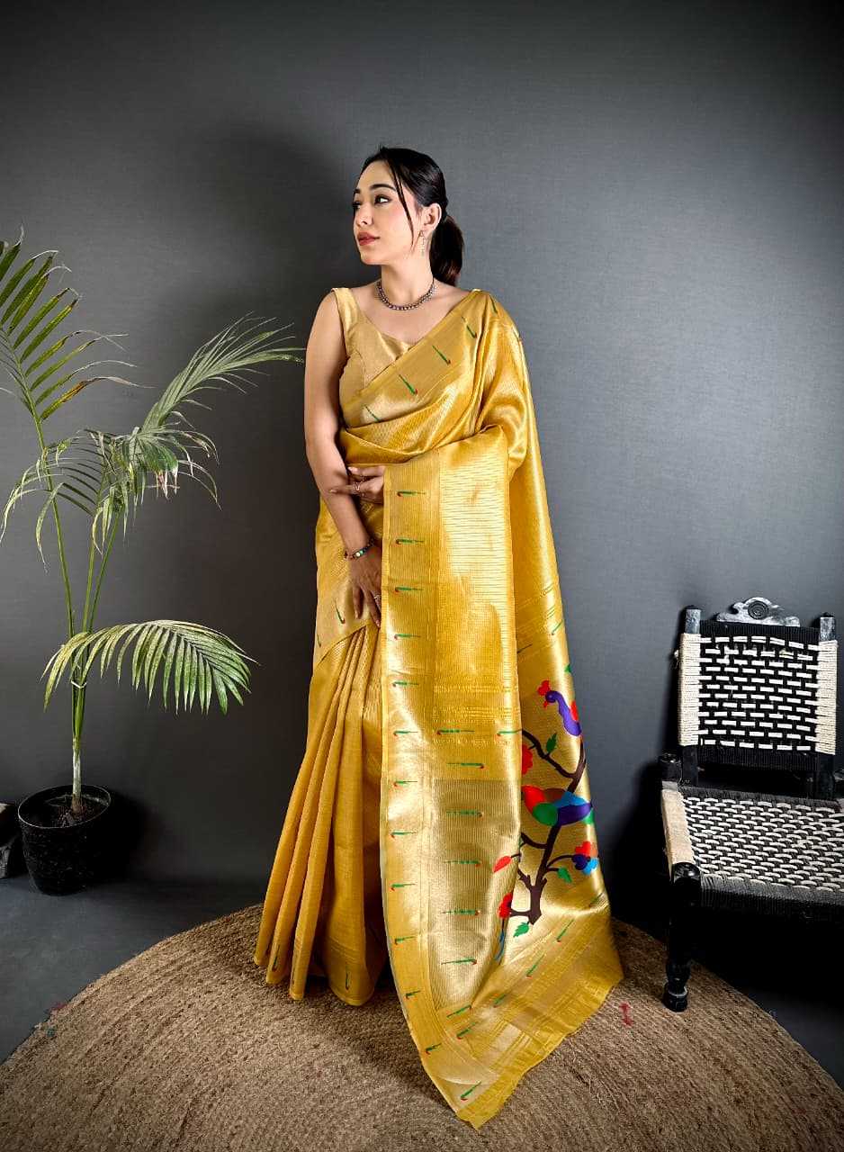 Ynf Paithani Silk KESH663 Tayron Sarees Festive Collections Wholesale Tissue Silk Saree Zari Sarees Sarees With Blouse Manufacturer- Kapda Export