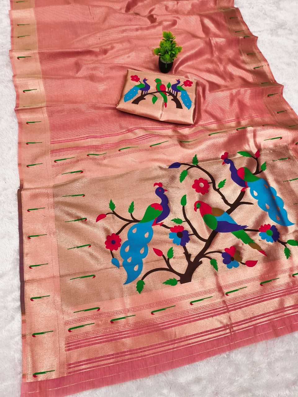 Ynf Paithani Silk KESH663 Tayron Sarees Festive Collections Wholesale Tissue Silk Saree Zari Sarees Sarees With Blouse Manufacturer- Kapda Export