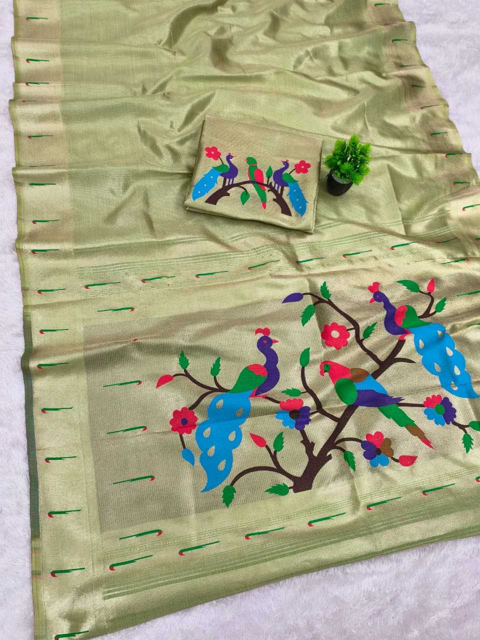 Ynf Paithani Silk KESH663 Tayron Sarees Festive Collections Wholesale Tissue Silk Saree Zari Sarees Sarees With Blouse Manufacturer- Kapda Export