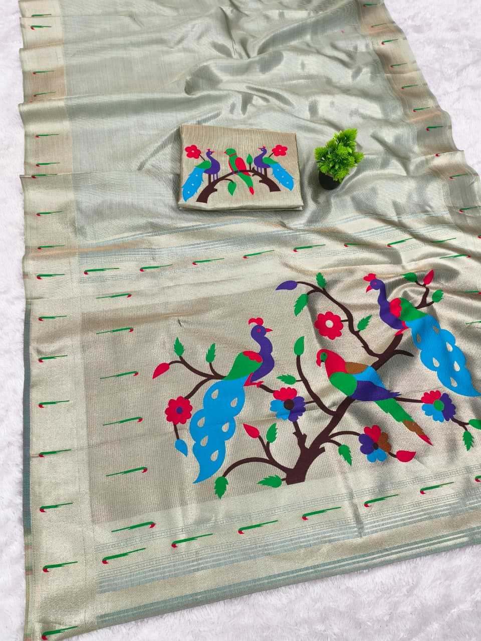 Ynf Paithani Silk KESH663 Tayron Sarees Festive Collections Wholesale Tissue Silk Saree Zari Sarees Sarees With Blouse Manufacturer- Kapda Export