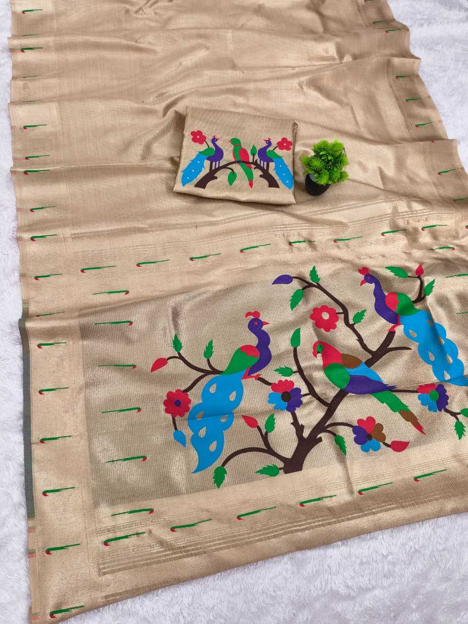 Ynf Paithani Silk KESH663 Tayron Sarees Festive Collections Wholesale Tissue Silk Saree Zari Sarees Sarees With Blouse Manufacturer- Kapda Export