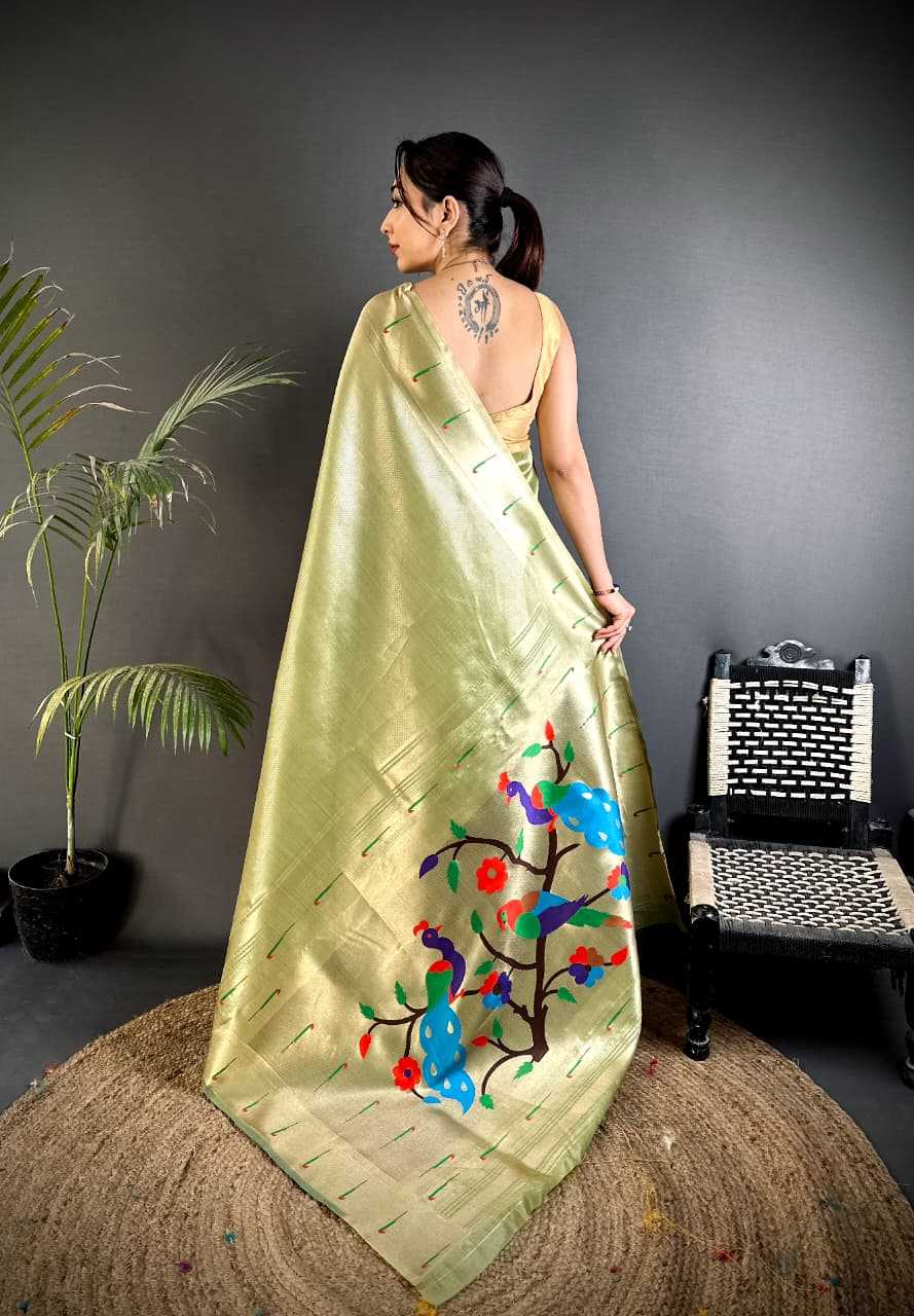 Ynf Paithani Silk KESH663 Tayron Sarees Festive Collections Wholesale Tissue Silk Saree Zari Sarees Sarees With Blouse Manufacturer- Kapda Export