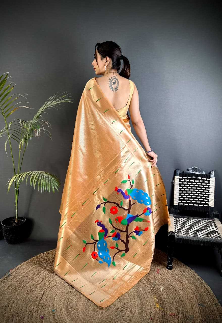 Ynf Paithani Silk KESH663 Tayron Sarees Festive Collections Wholesale Tissue Silk Saree Zari Sarees Sarees With Blouse Manufacturer- Kapda Export