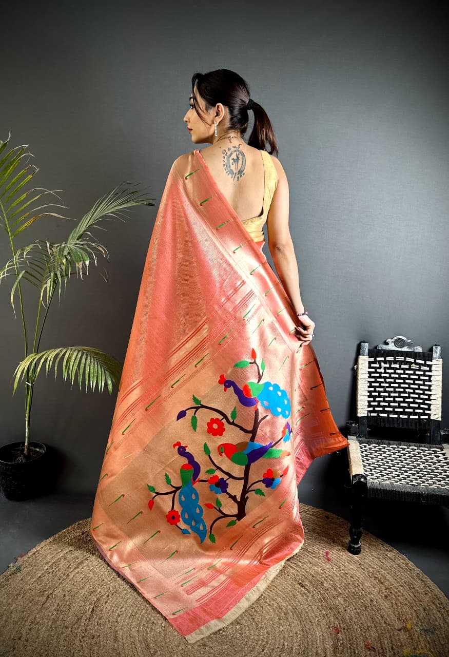 Ynf Paithani Silk KESH663 Tayron Sarees Festive Collections Wholesale Tissue Silk Saree Zari Sarees Sarees With Blouse Manufacturer- Kapda Export