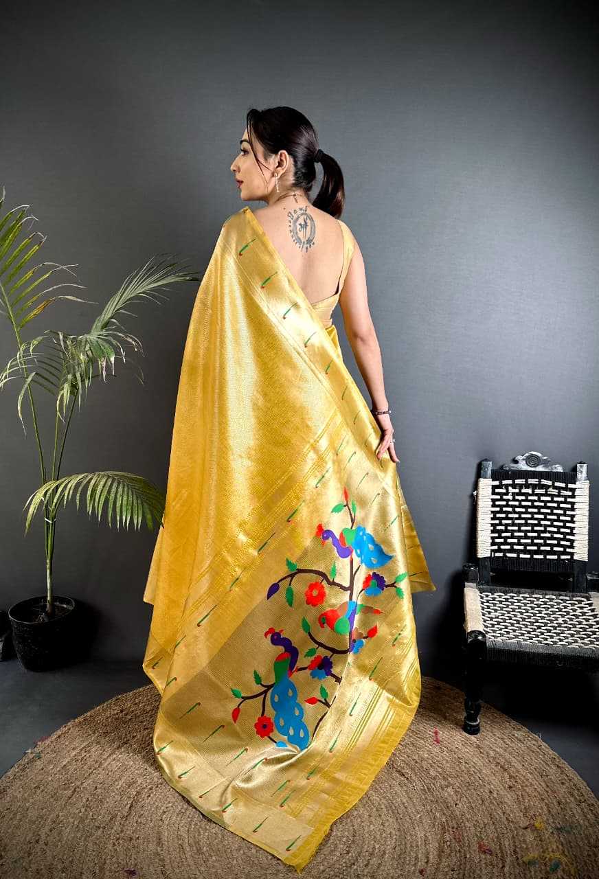 Ynf Paithani Silk KESH663 Tayron Sarees Festive Collections Wholesale Tissue Silk Saree Zari Sarees Sarees With Blouse Manufacturer- Kapda Export
