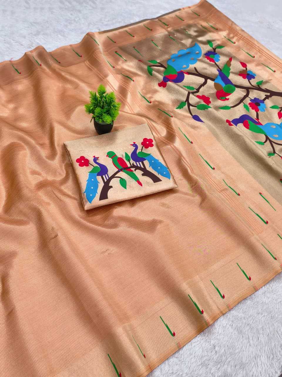 Ynf Paithani Silk KESH663 Tayron Sarees Festive Collections Wholesale Tissue Silk Saree Zari Sarees Sarees With Blouse Manufacturer- Kapda Export