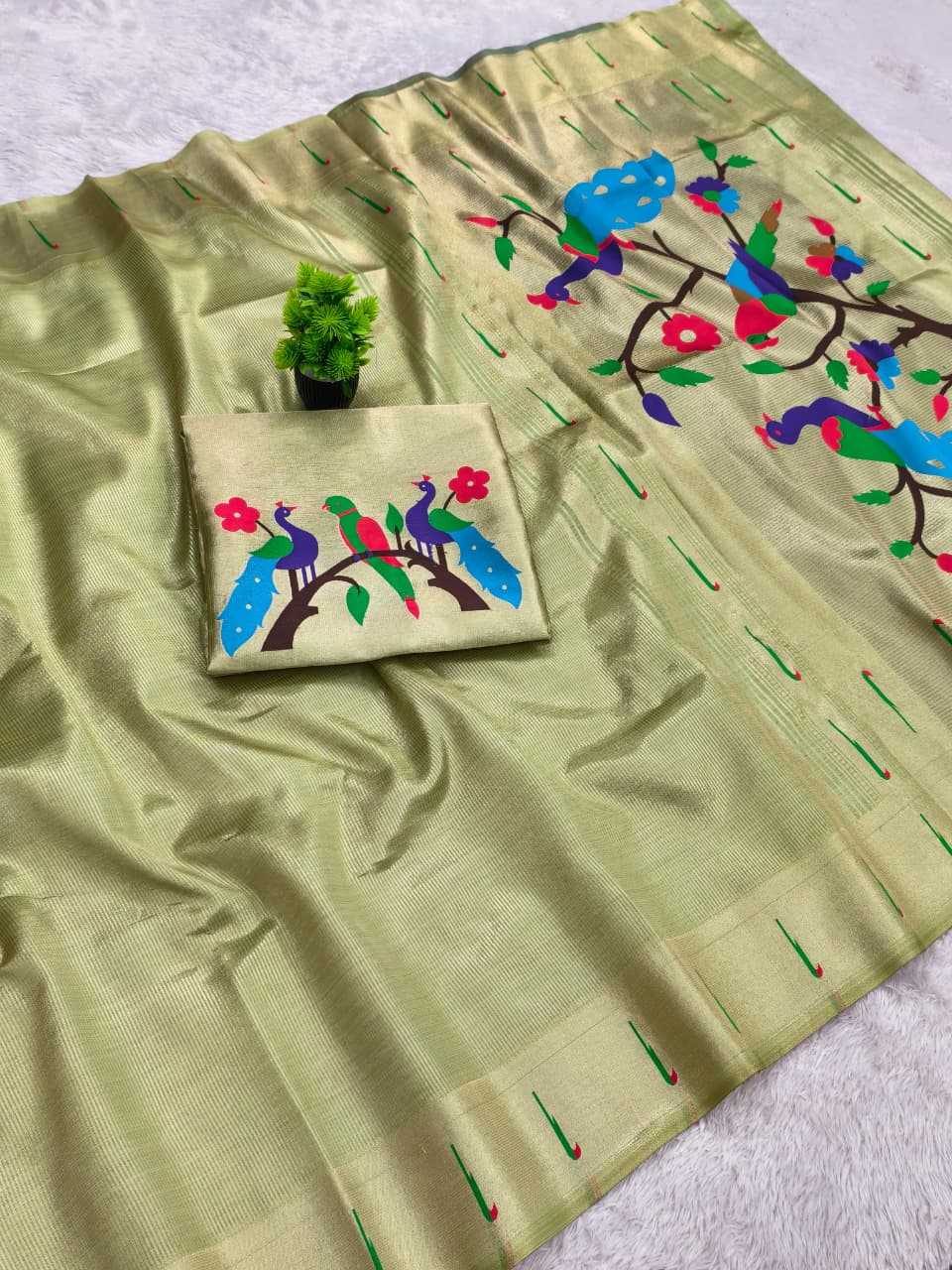 Ynf Paithani Silk KESH663 Tayron Sarees Festive Collections Wholesale Tissue Silk Saree Zari Sarees Sarees With Blouse Manufacturer- Kapda Export