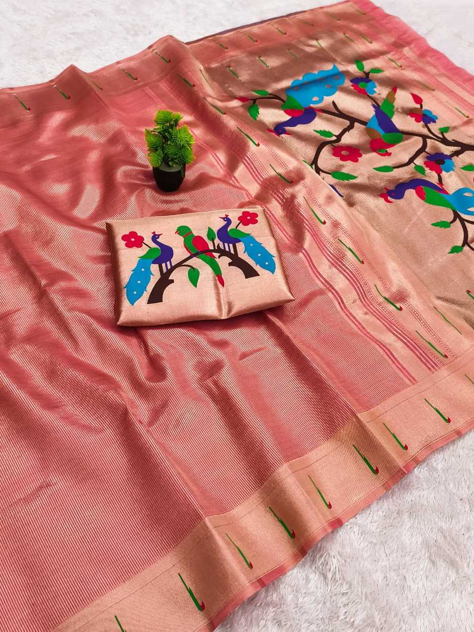 Ynf Paithani Silk KESH663 Tayron Sarees Festive Collections Wholesale Tissue Silk Saree Zari Sarees Sarees With Blouse Manufacturer- Kapda Export