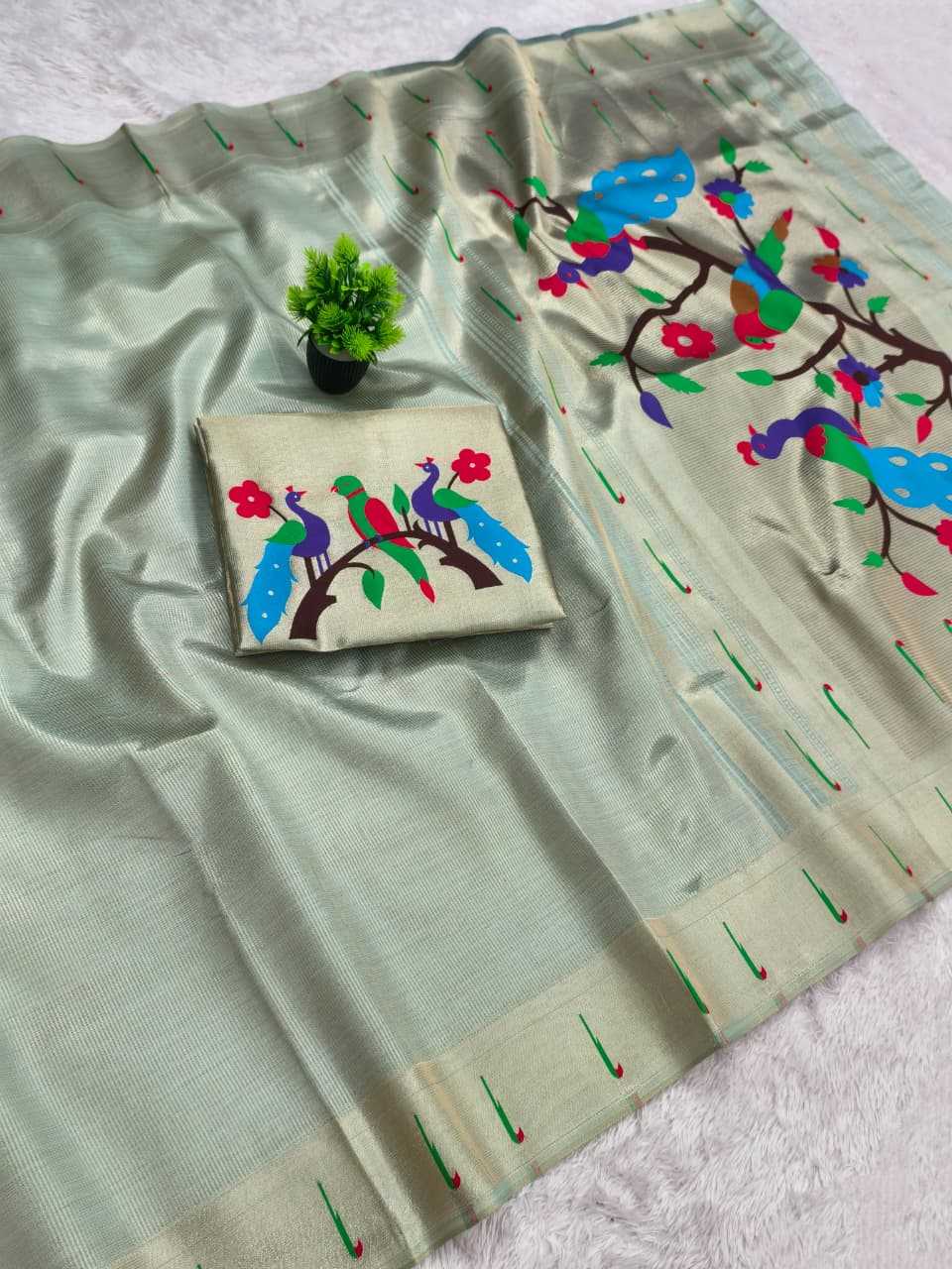 Ynf Paithani Silk KESH663 Tayron Sarees Festive Collections Wholesale Tissue Silk Saree Zari Sarees Sarees With Blouse Manufacturer- Kapda Export