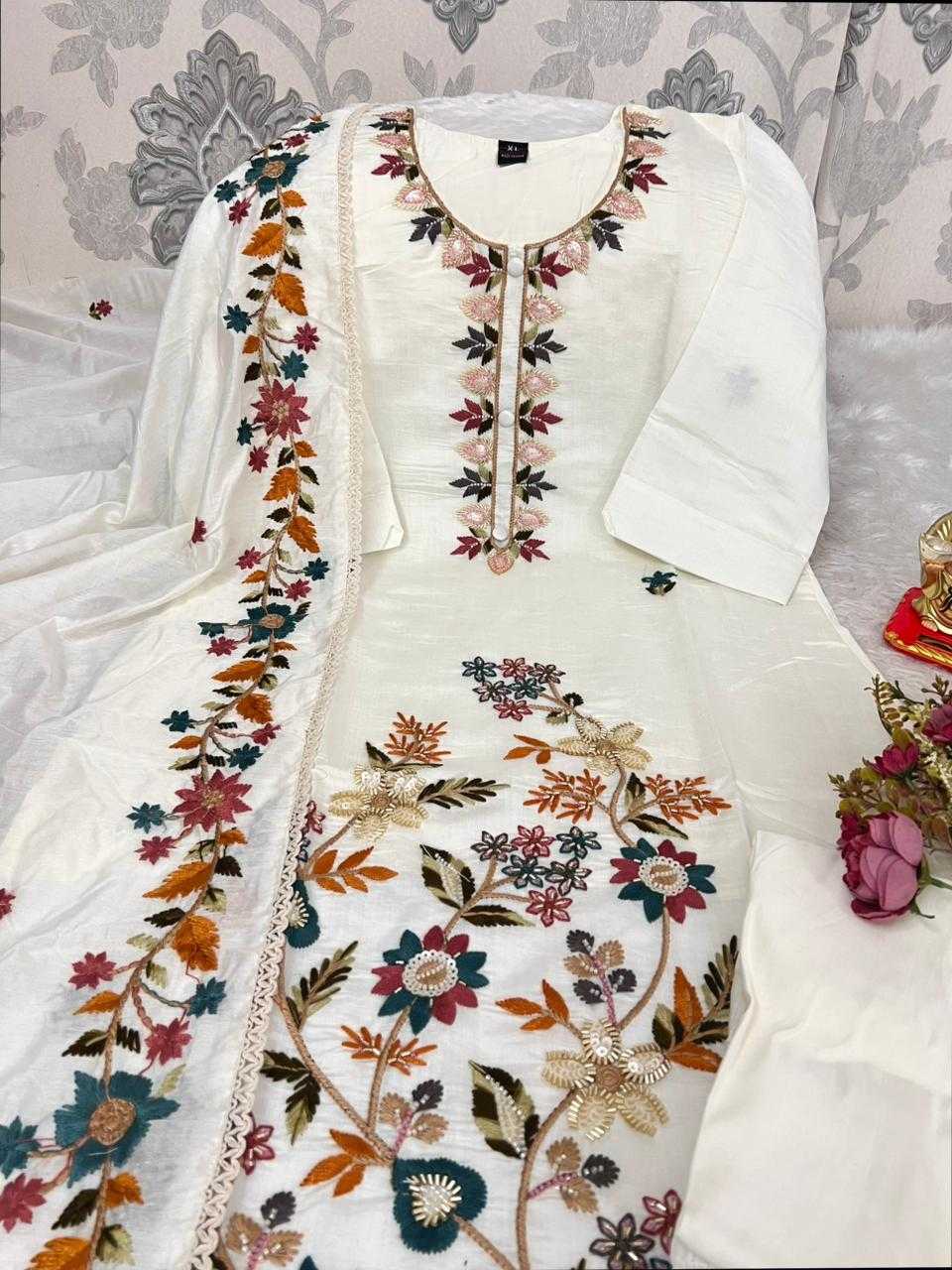 Ynf Premium Roman Silk KESH594 Anvitha Kurti Plus Size Collections Wholesale Designer Kurtis Embroidered Kurtis Silk Kurtis Manufacturer- Kapda Export