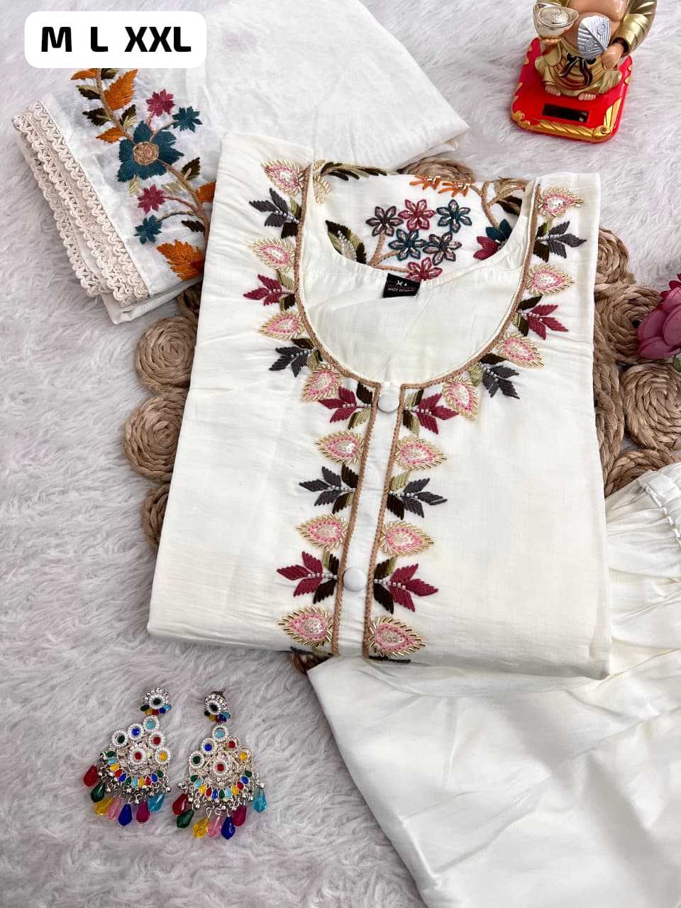 Ynf Premium Roman Silk KESH594 Rashi Kurti Plus Size Collections Wholesale Embroidered Kurtis Silk Kurtis Kurti With Pants Manufacturer- Kapda Export