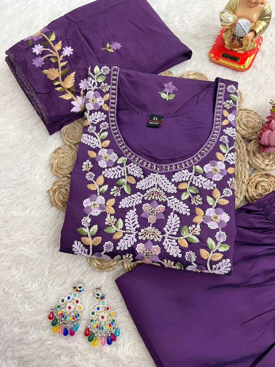 Ynf Premium Roman Silk KESH594 Zimal Kurti Plus Size Collections Wholesale Designer Kurtis Embroidered Kurtis Silk Kurtis Manufacturer- Kapda Export