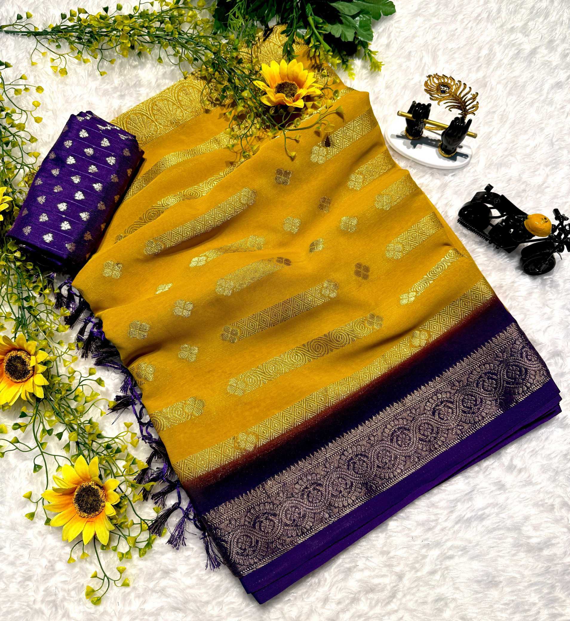 Ynf Premium Silk KESH693 Fariya Silk Sarees Wedding Collections Wholesale Party Wear Silk Sarees Designer Silk Sarees Haldi Outfits Manufacturer- Kapda Export