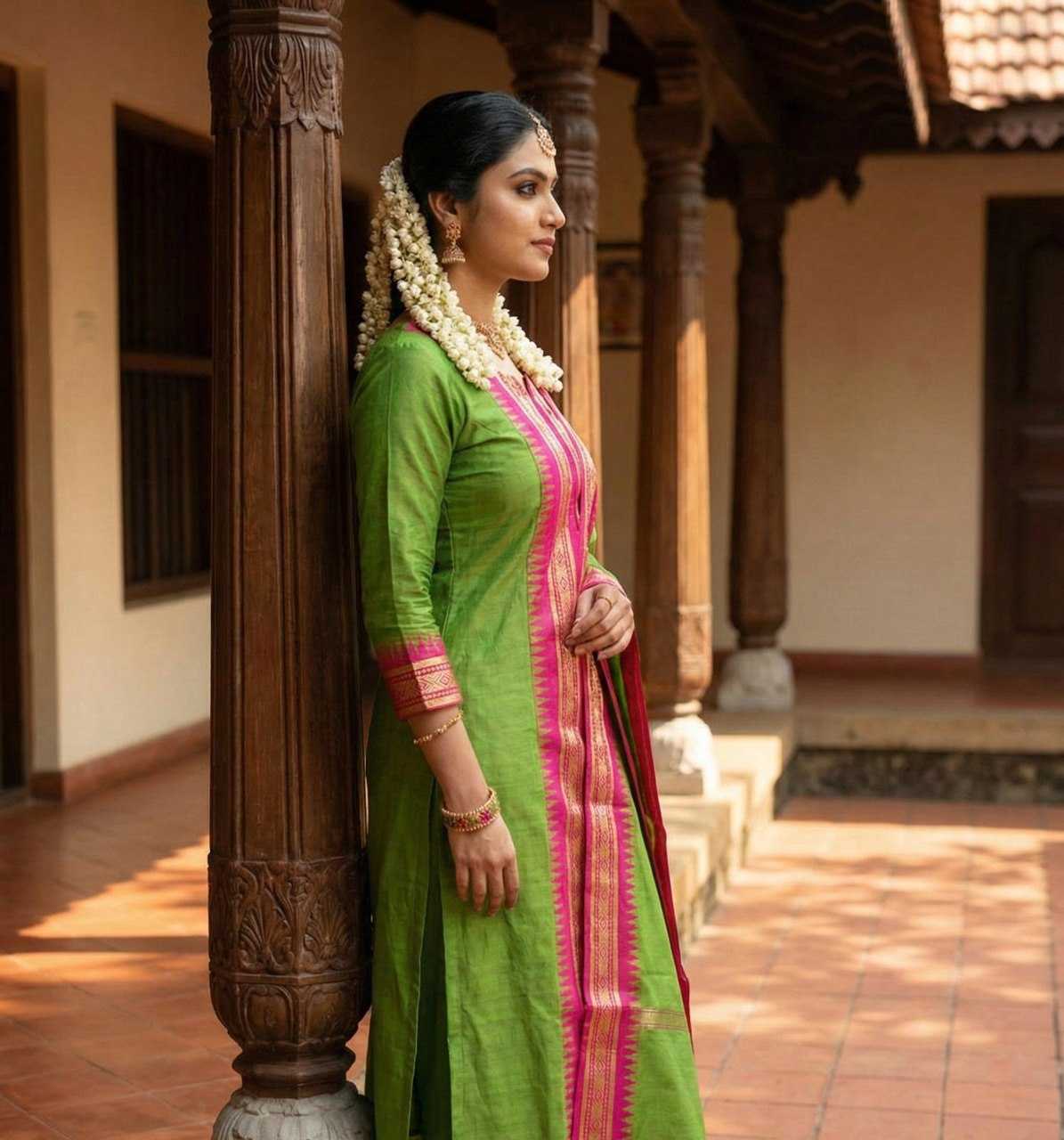 Ynf Pure Cotton KESH738 CREATION Kurti Wholesale Designer Kurtis Cotton Kurtis Round Neck Kurtis Manufacturer- Kapda Export