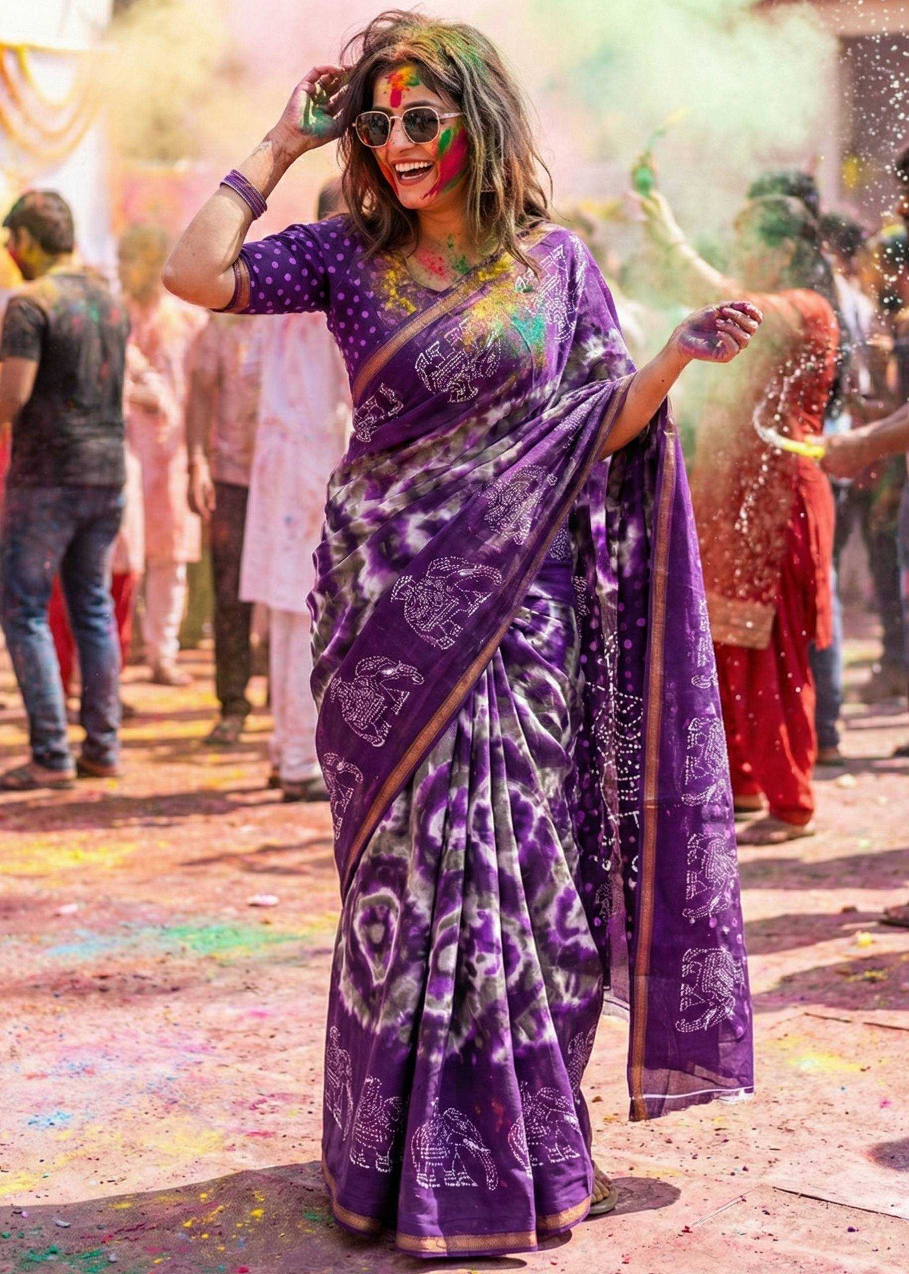 Ynf Pure Maslin Silk RIN229 Maslin Sarees Festive Collections Wholesale Printed Sarees Zari Border Sarees Holi Collections Manufacturer- Kapda Export