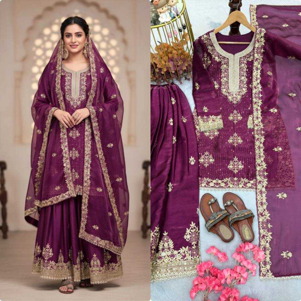 Ynf Pure Silk KESH141 219 Suits & Dresses Wholesale Embroidery Suits Palazzo Suit Designer Suits Manufacturer- Kapda Export