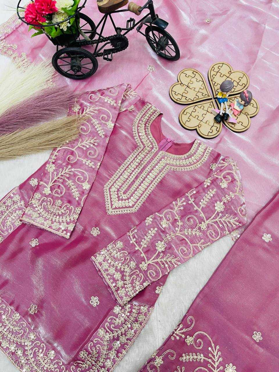 Ynf Pure Silk KESH415 244 Kids Wear Wholesale Kids Sharara Kids Designer Frock Kids Party Wear Ethnic Manufacturer- Kapda Export