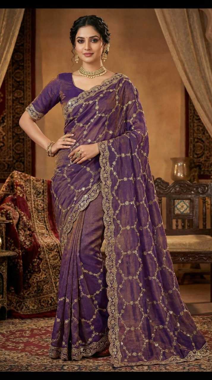 Ynf Pure Silk KESH651 Nexa Sarees Wholesale Sequence Sarees Embroidered Sarees Cutwork Saree Manufacturer- Kapda Export