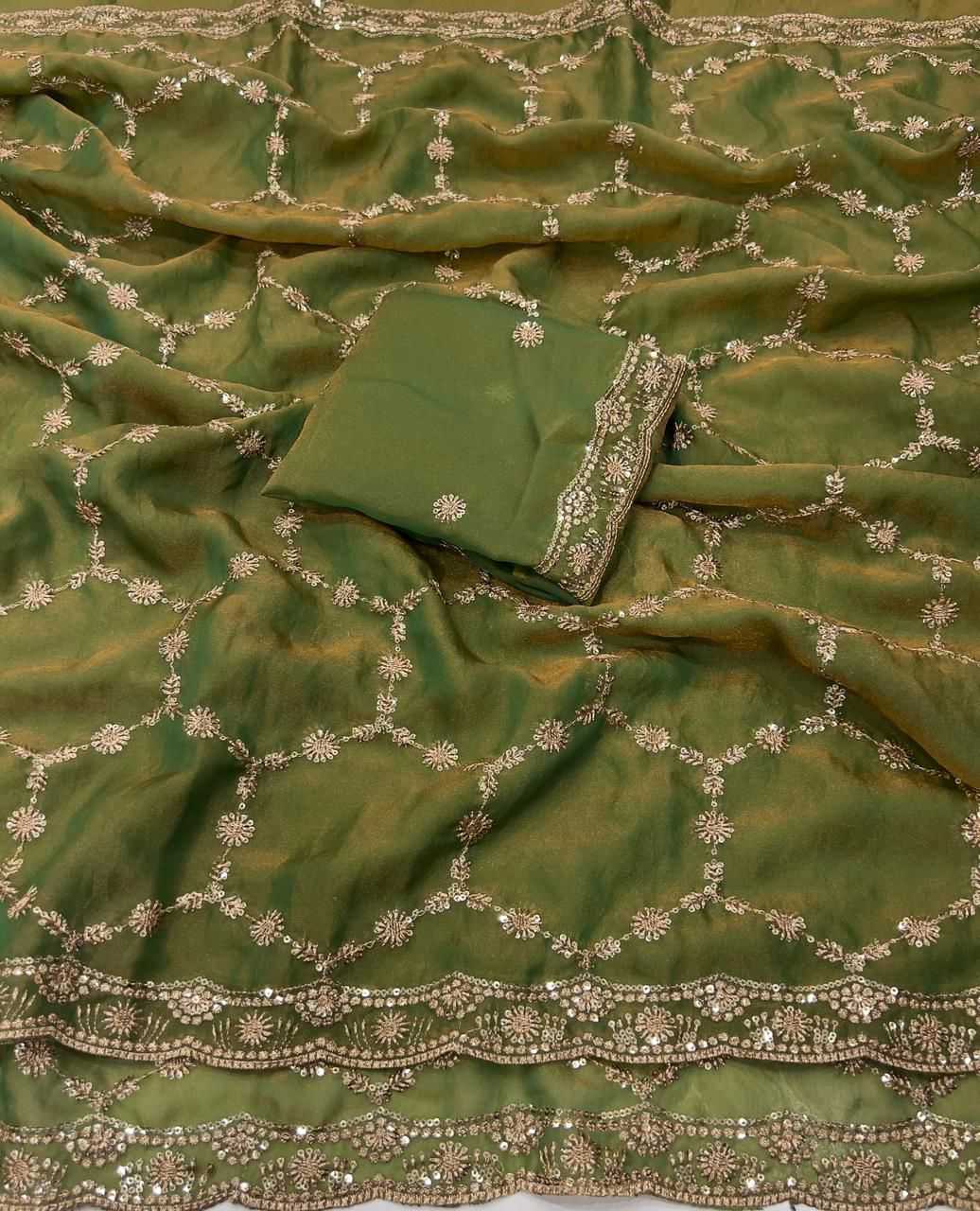 Ynf Pure Silk KESH651 Nexa Sarees Wholesale Sequence Sarees Embroidered Sarees Cutwork Saree Manufacturer- Kapda Export