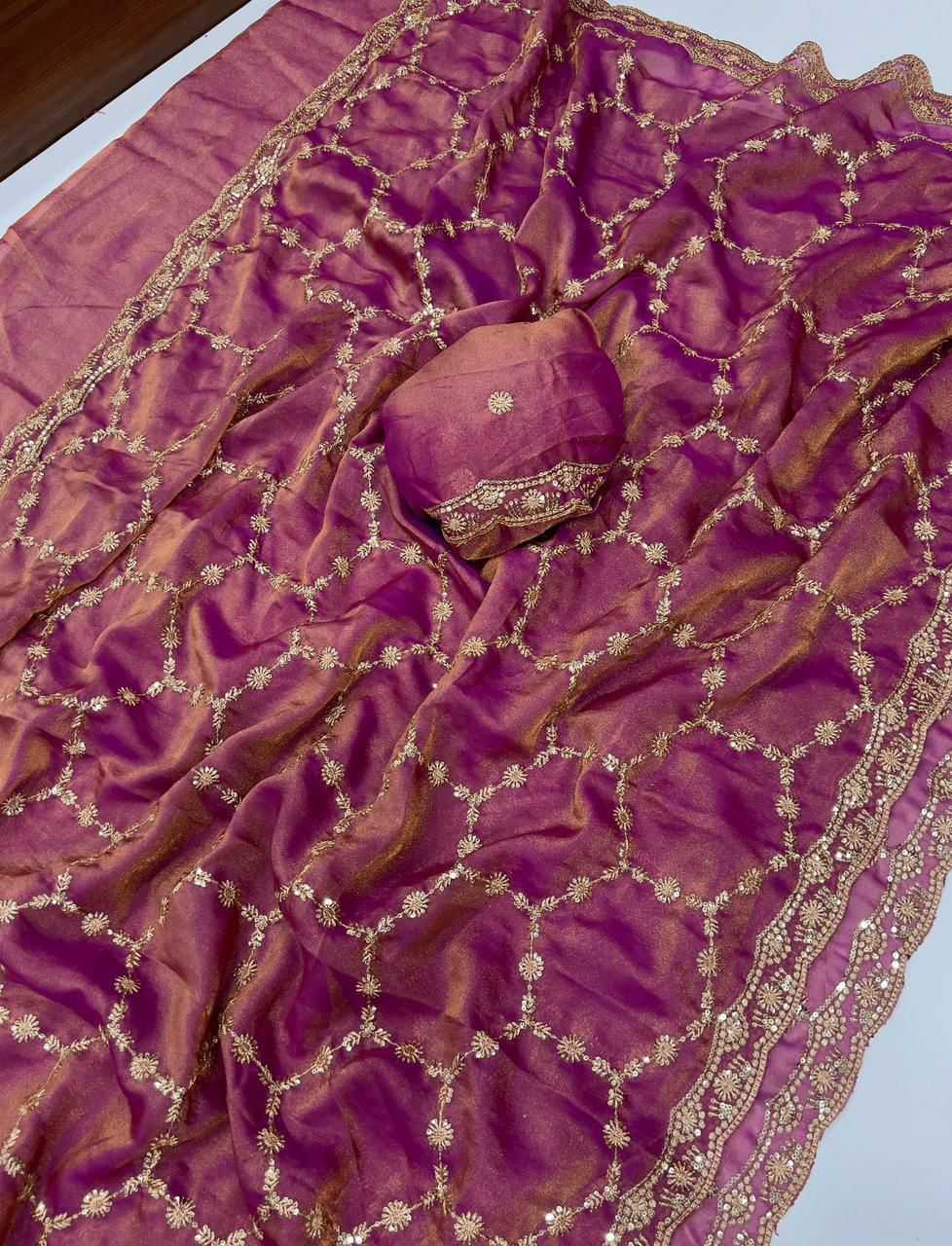 Ynf Pure Silk KESH651 Nexa Sarees Wholesale Sequence Sarees Embroidered Sarees Cutwork Saree Manufacturer- Kapda Export