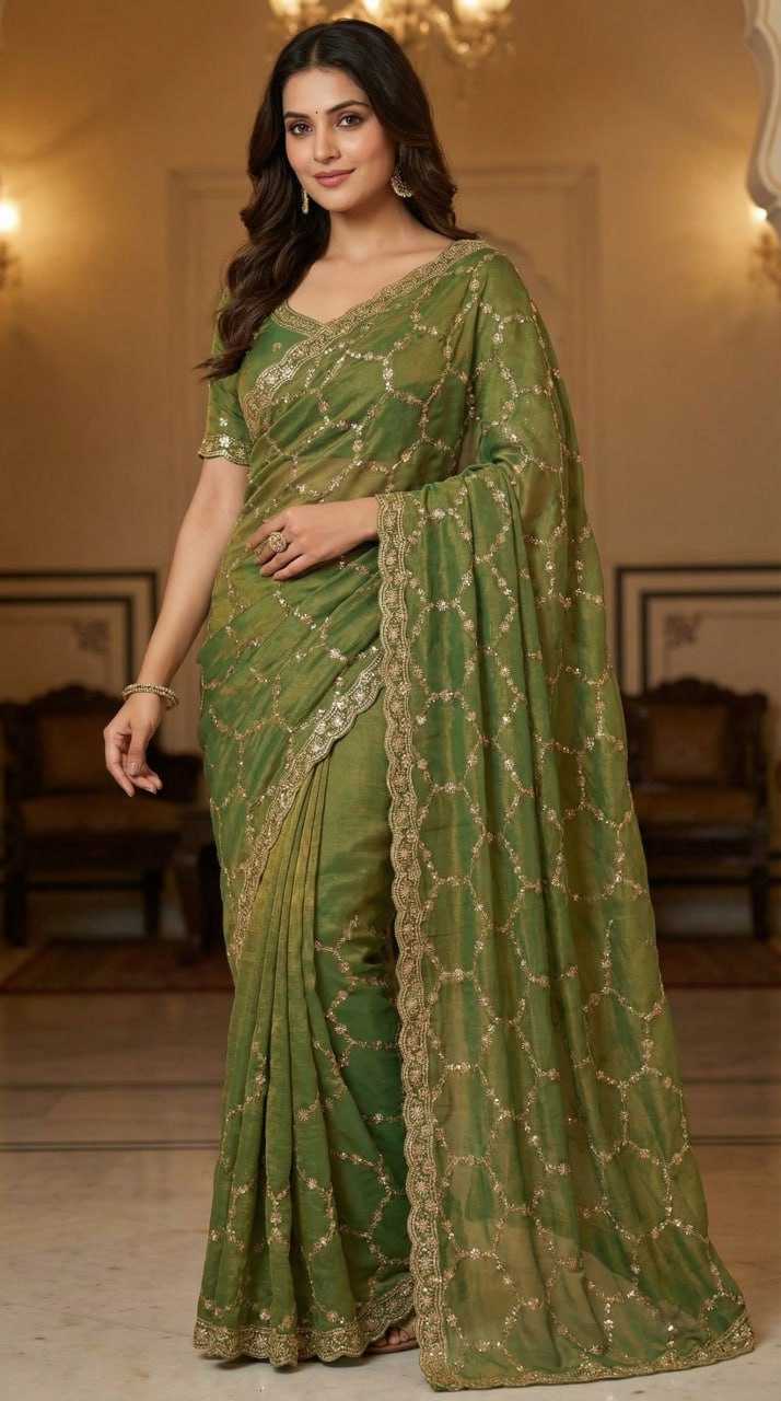 Ynf Pure Silk KESH651 Nexa Sarees Wholesale Sequence Sarees Embroidered Sarees Cutwork Saree Manufacturer- Kapda Export