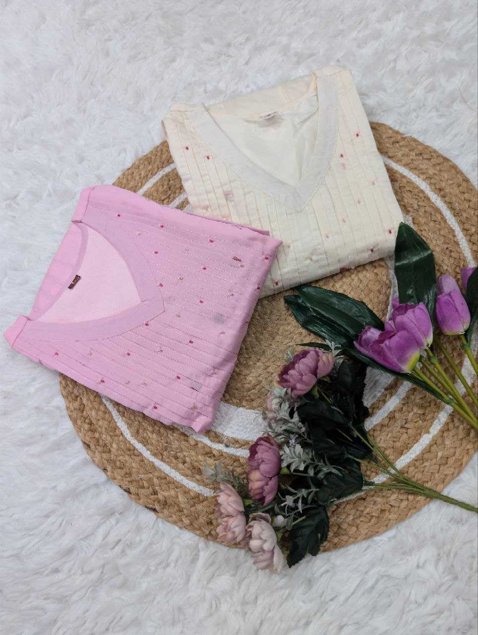 Ynf Pure Viscos KESH529 SAHELI Kurti Wholesale Designer Kurtis Embroidered Kurtis Full Sleeve Kurti Manufacturer- Kapda Export