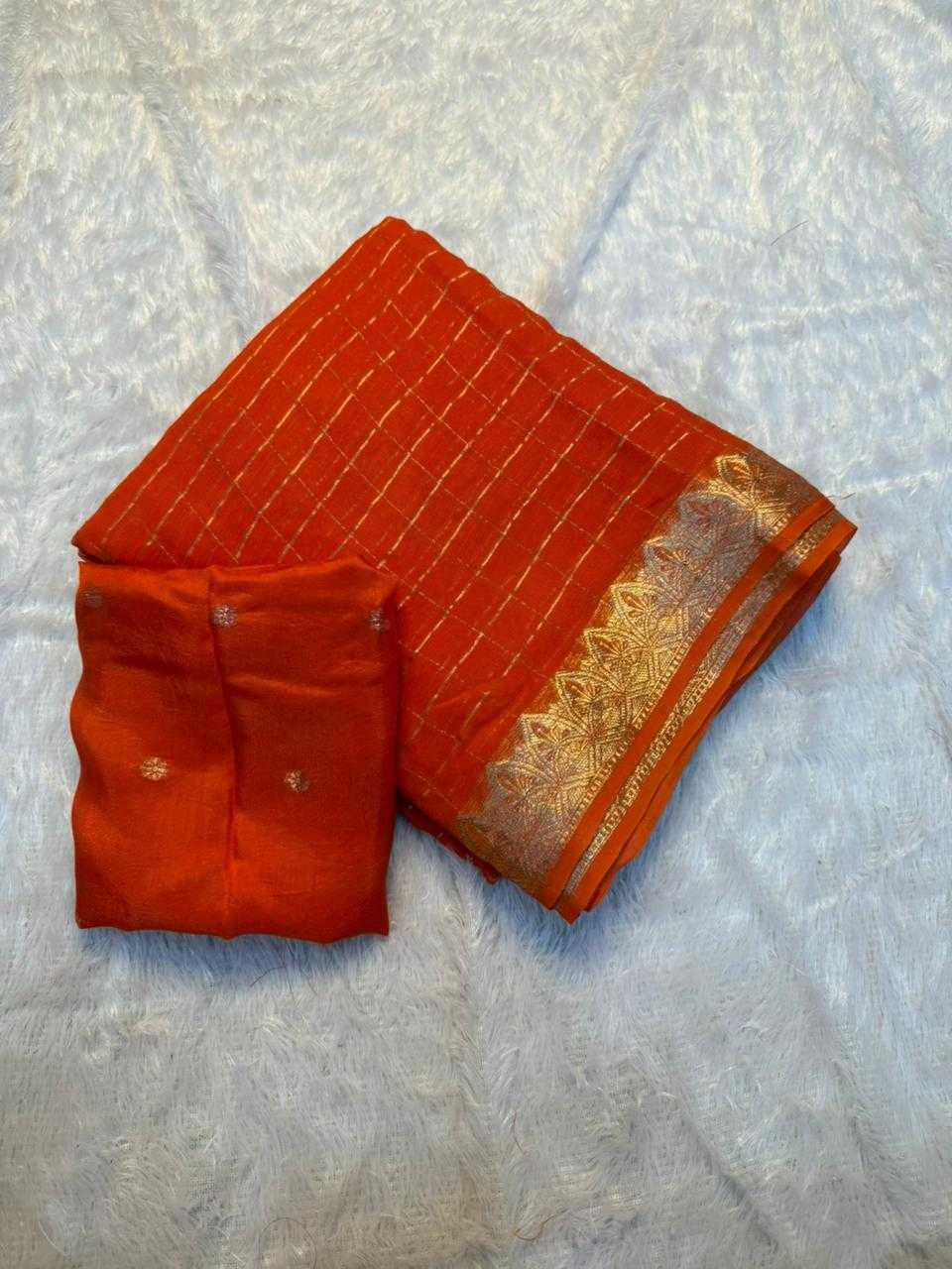 Ynf Pure Viscos KESH671 Chitra Sarees Wholesale Georgette Sarees Jacquard Saree Viscose Saree Manufacturer- Kapda Export