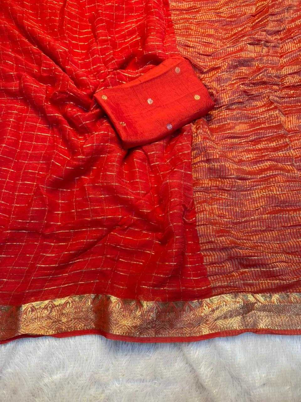 Ynf Pure Viscos KESH671 Chitra Sarees Wholesale Georgette Sarees Jacquard Saree Viscose Saree Manufacturer- Kapda Export