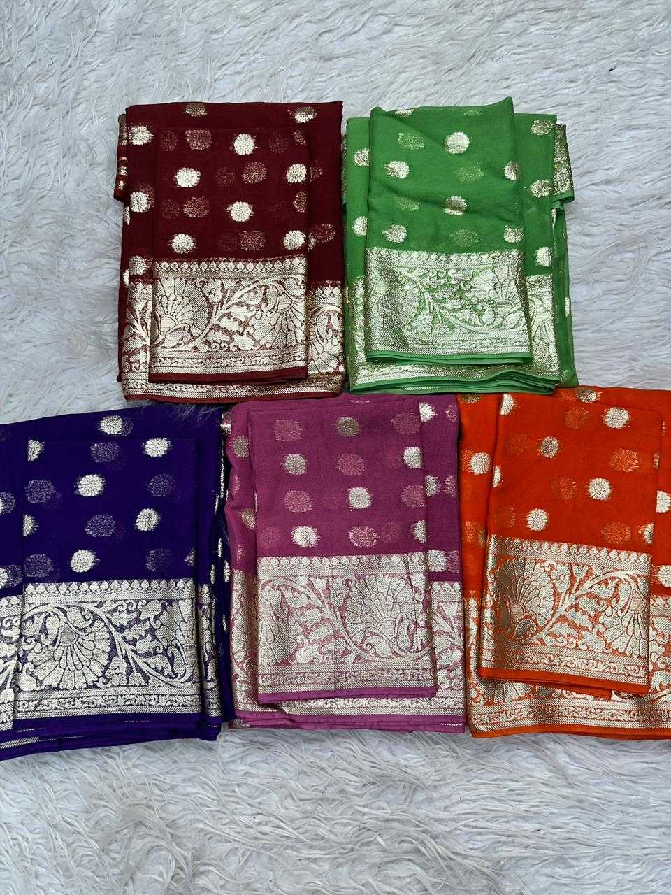 Ynf Pure Viscos KESH671 Neelam Sarees Wholesale Designer Sarees Georgette Sarees Viscose Saree Manufacturer- Kapda Export