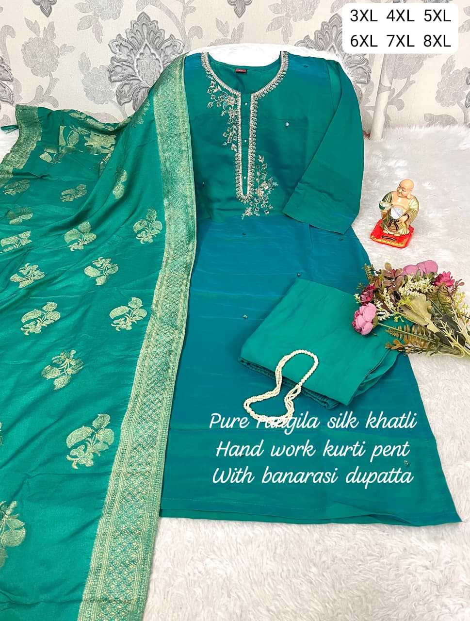 Ynf Rangoli Silk KESH594 Aasira Kurti Plus Size Collections Wholesale Designer Kurtis Silk Kurtis Handloom Kurtis Manufacturer- Kapda Export