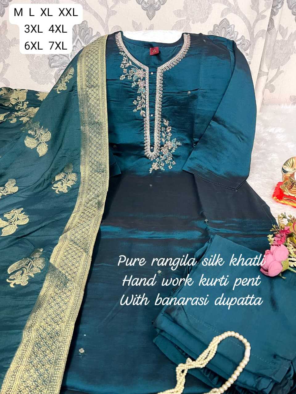 Ynf Rangoli Silk KESH594 Aasira Kurti Plus Size Collections Wholesale Designer Kurtis Silk Kurtis Handloom Kurtis Manufacturer- Kapda Export