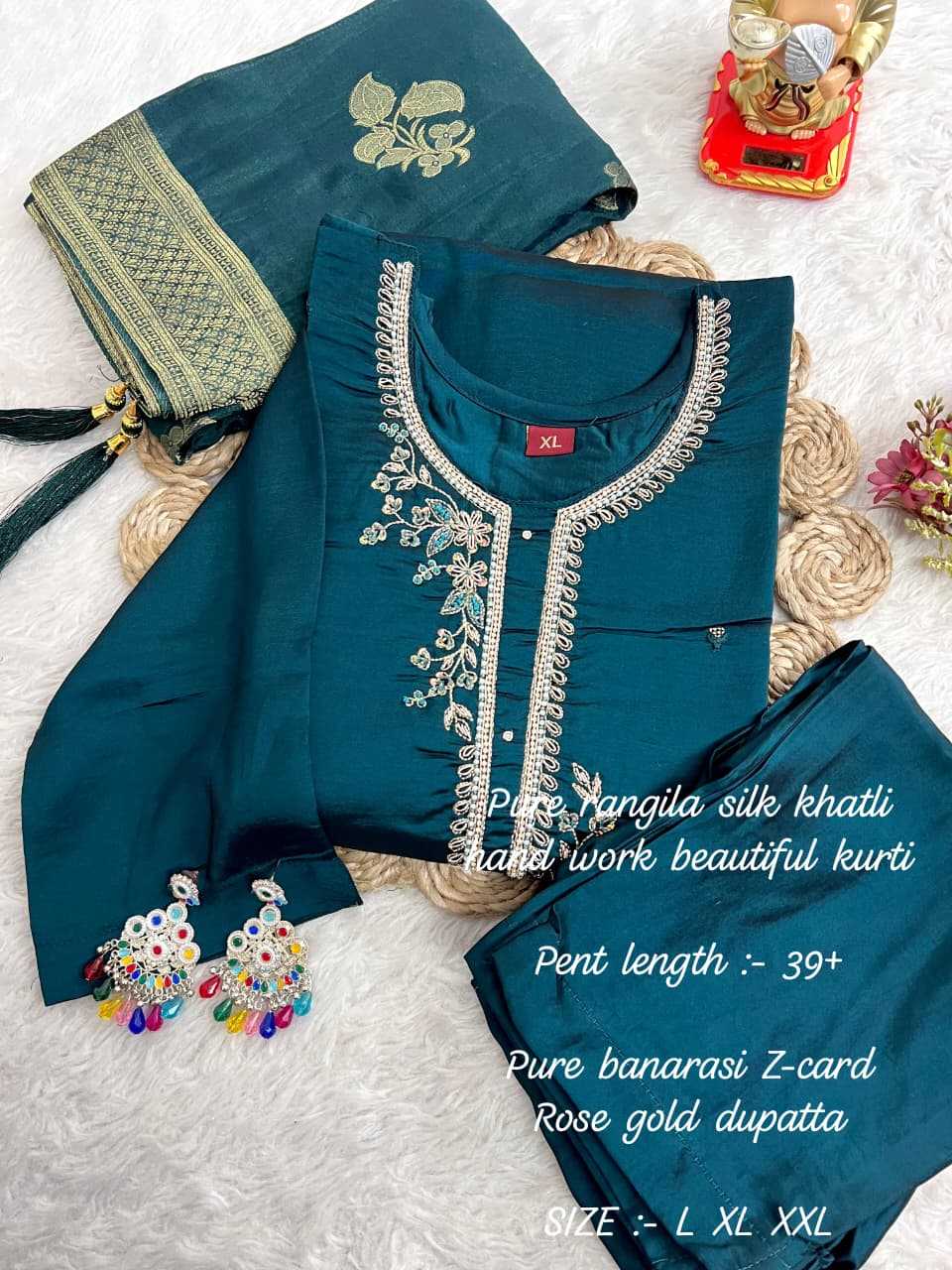 Ynf Rangoli Silk KESH594 Hadiya Kurti Plus Size Collections Wholesale Designer Kurtis Silk Kurtis Handloom Kurtis Manufacturer- Kapda Export