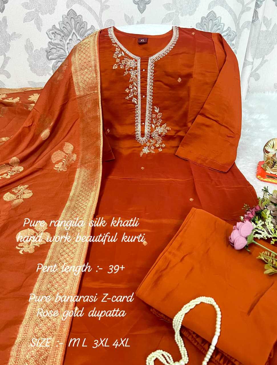 Ynf Rangoli Silk KESH594 Hadiya Kurti Plus Size Collections Wholesale Designer Kurtis Silk Kurtis Handloom Kurtis Manufacturer- Kapda Export