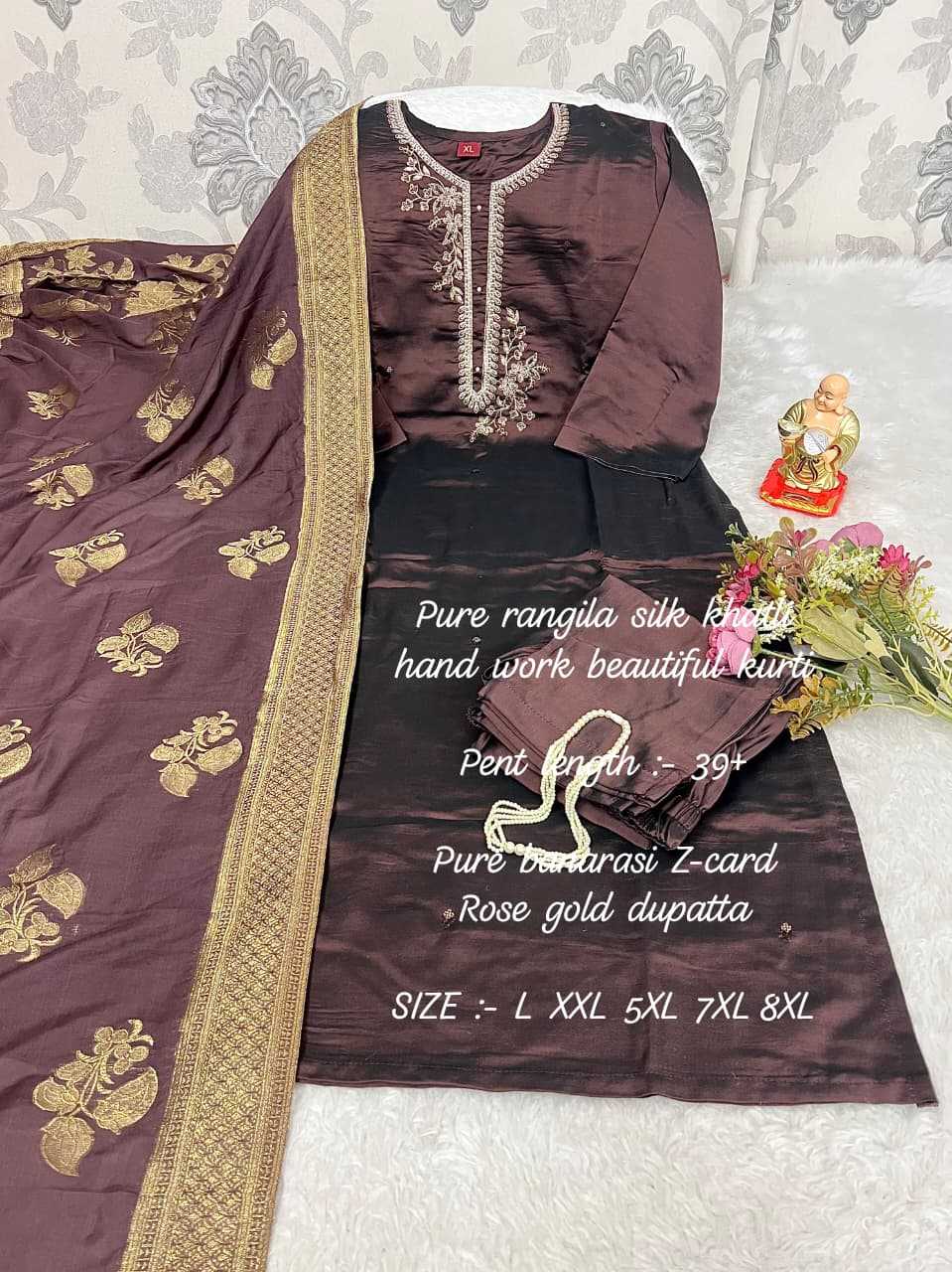 Ynf Rangoli Silk KESH594 Hadiya Kurti Plus Size Collections Wholesale Designer Kurtis Silk Kurtis Handloom Kurtis Manufacturer- Kapda Export