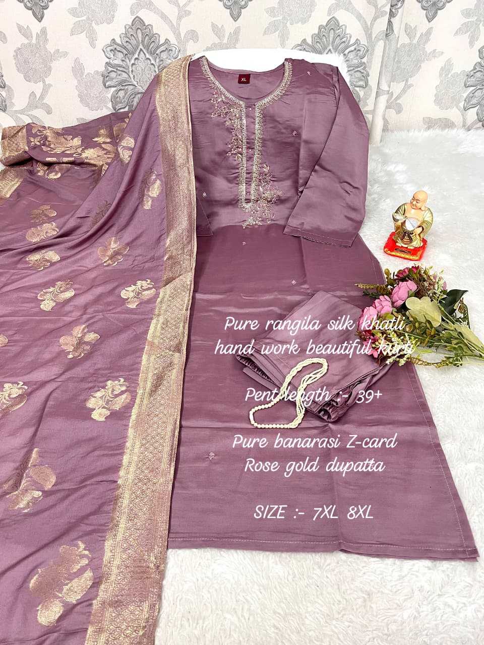 Ynf Rangoli Silk KESH594 Hadiya Kurti Plus Size Collections Wholesale Designer Kurtis Silk Kurtis Handloom Kurtis Manufacturer- Kapda Export