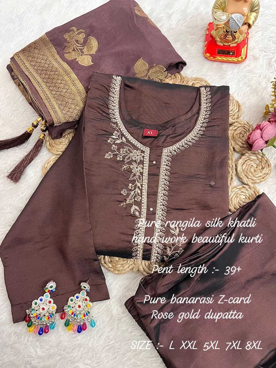 Ynf Rangoli Silk KESH594 Hadiya Kurti Plus Size Collections Wholesale Designer Kurtis Silk Kurtis Handloom Kurtis Manufacturer- Kapda Export