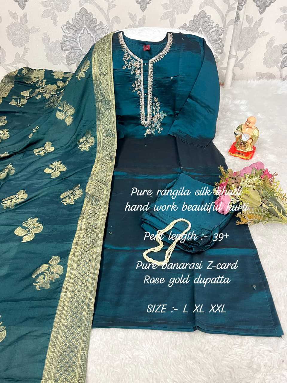 Ynf Rangoli Silk KESH594 Hadiya Kurti Plus Size Collections Wholesale Designer Kurtis Silk Kurtis Handloom Kurtis Manufacturer- Kapda Export