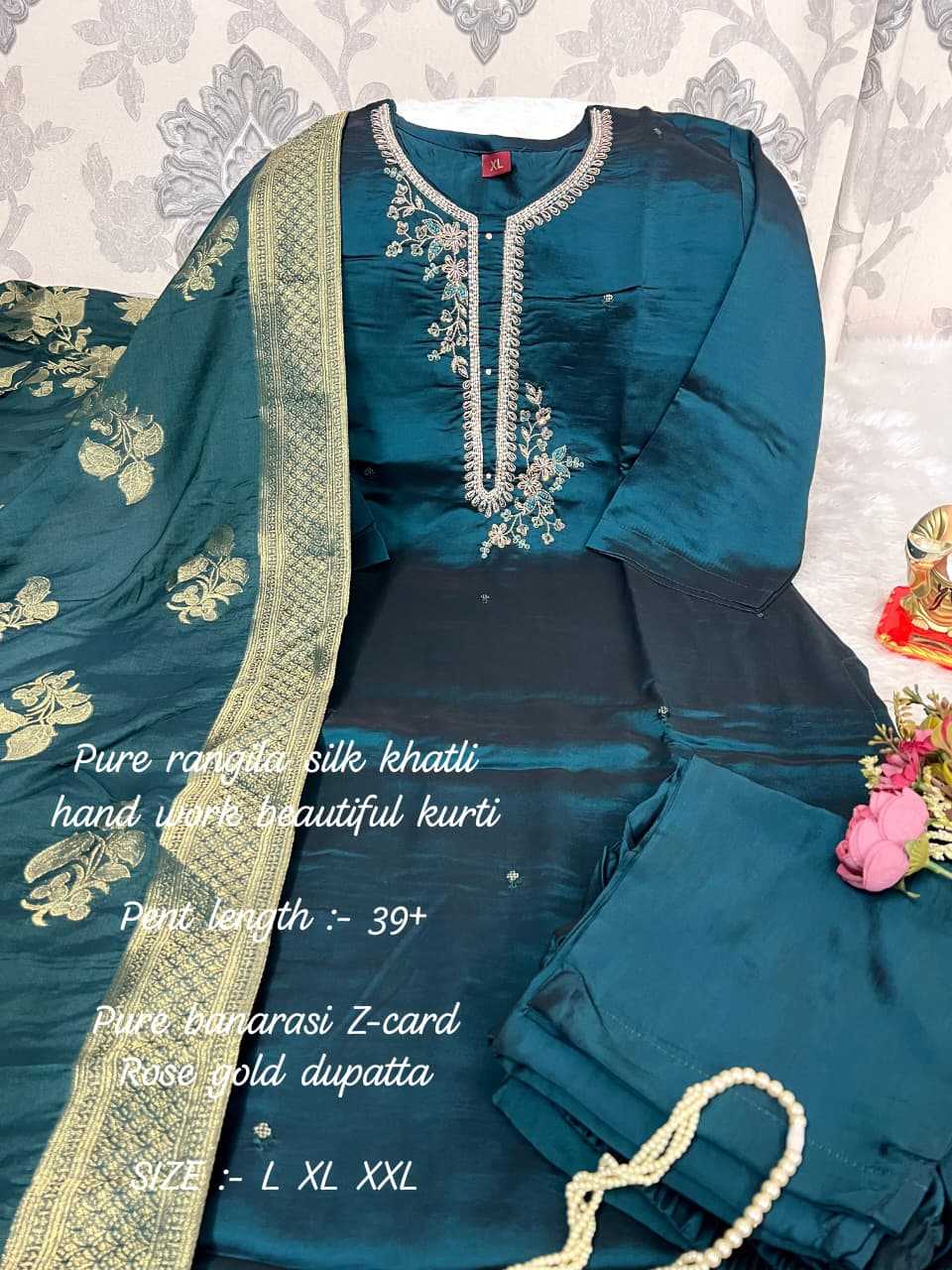 Ynf Rangoli Silk KESH594 Hadiya Kurti Plus Size Collections Wholesale Designer Kurtis Silk Kurtis Handloom Kurtis Manufacturer- Kapda Export