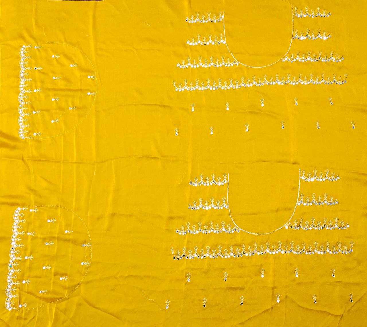 Ynf Rangoli Silk RIN216 Kavya Sarees Wholesale Embroidered Sarees Cutwork Saree Mirror Work Saree Manufacturer- Kapda Export