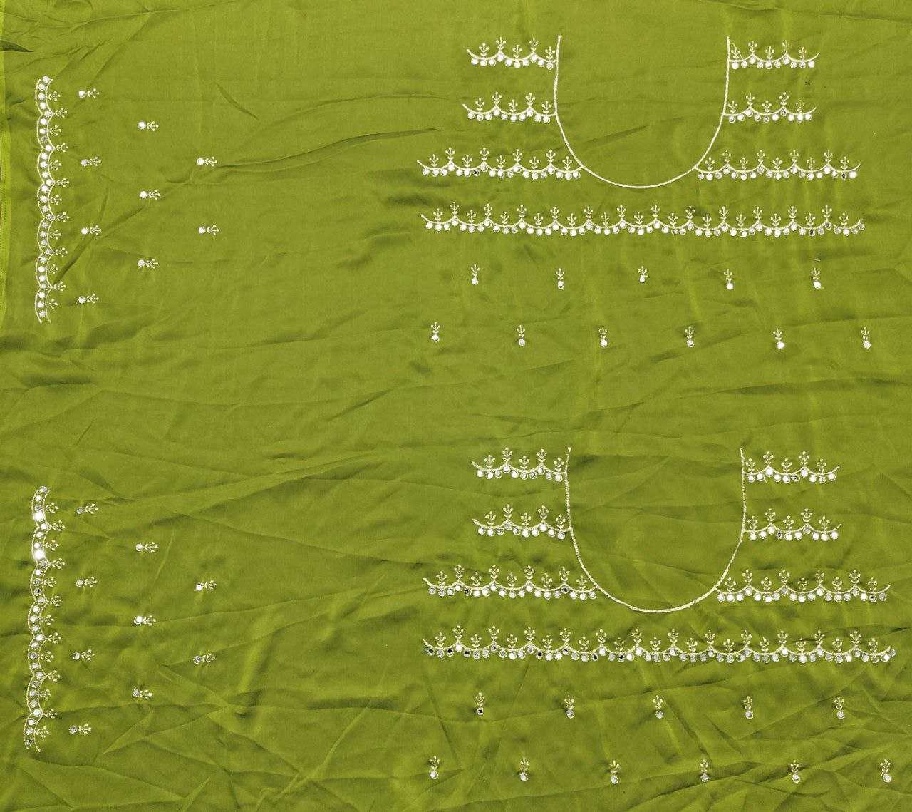 Ynf Rangoli Silk RIN216 Kavya Sarees Wholesale Embroidered Sarees Cutwork Saree Mirror Work Saree Manufacturer- Kapda Export