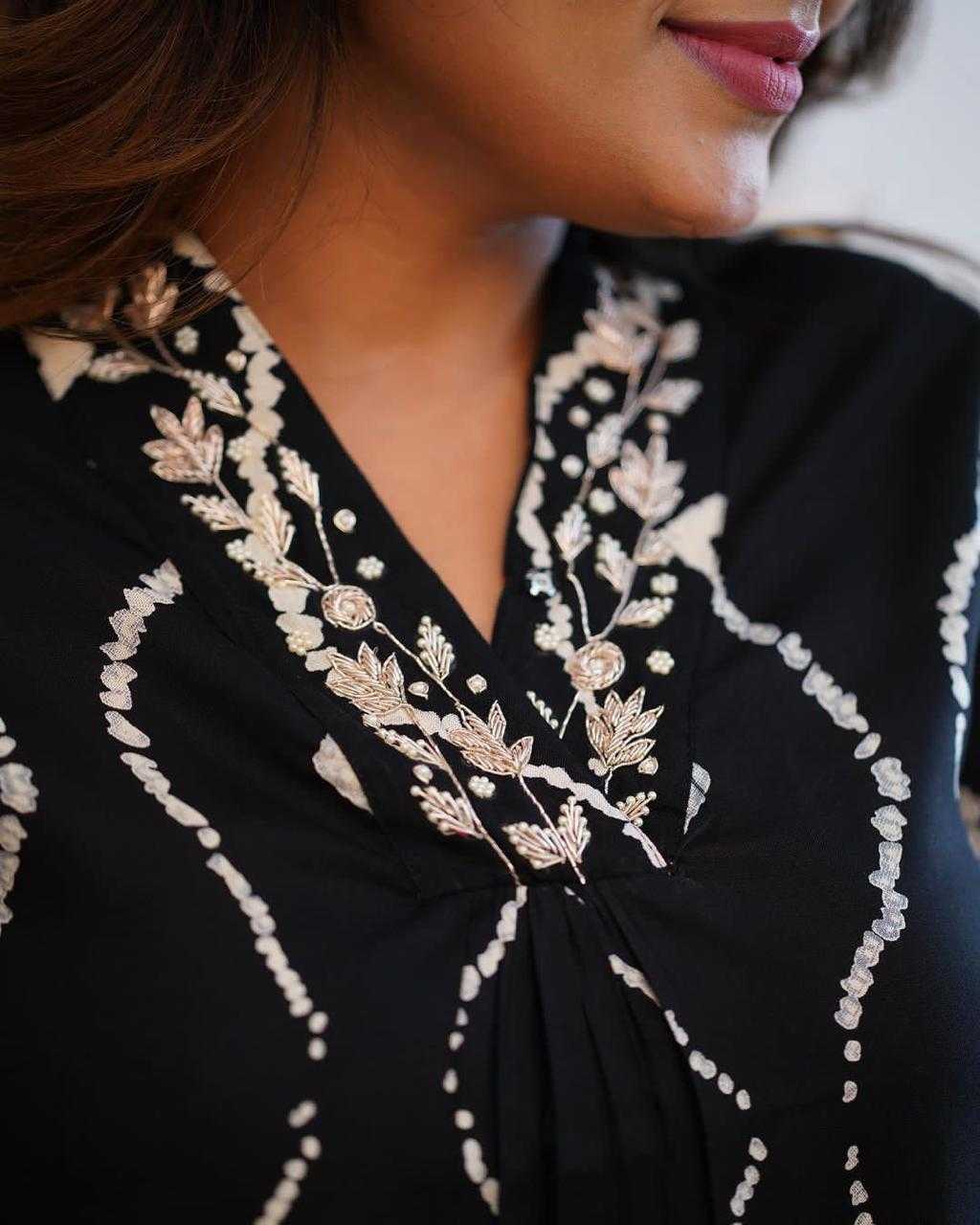 Ynf Rayon KESH594 Aboli Kurti Wholesale Designer Kurtis Rayon Kurtis Embroidered Kurtis Kurti With Pants Manufacturer- Kapda Export