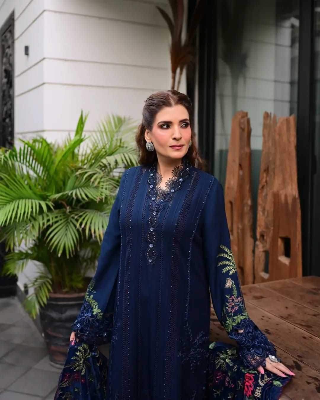 Ynf Rayon KESH677 Saniya 14001 Suits & Dresses Wholesale Embroidery Suits Cotton Suits Designer Suits Manufacturer- Kapda Export