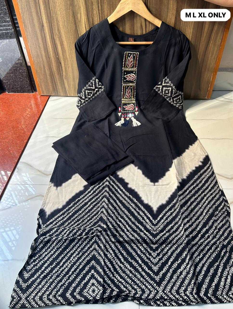 Ynf Rayon KESH720 Aashira Kurti Wholesale Designer Kurtis Rayon Kurtis Embroidered Kurtis Manufacturer- Kapda Export