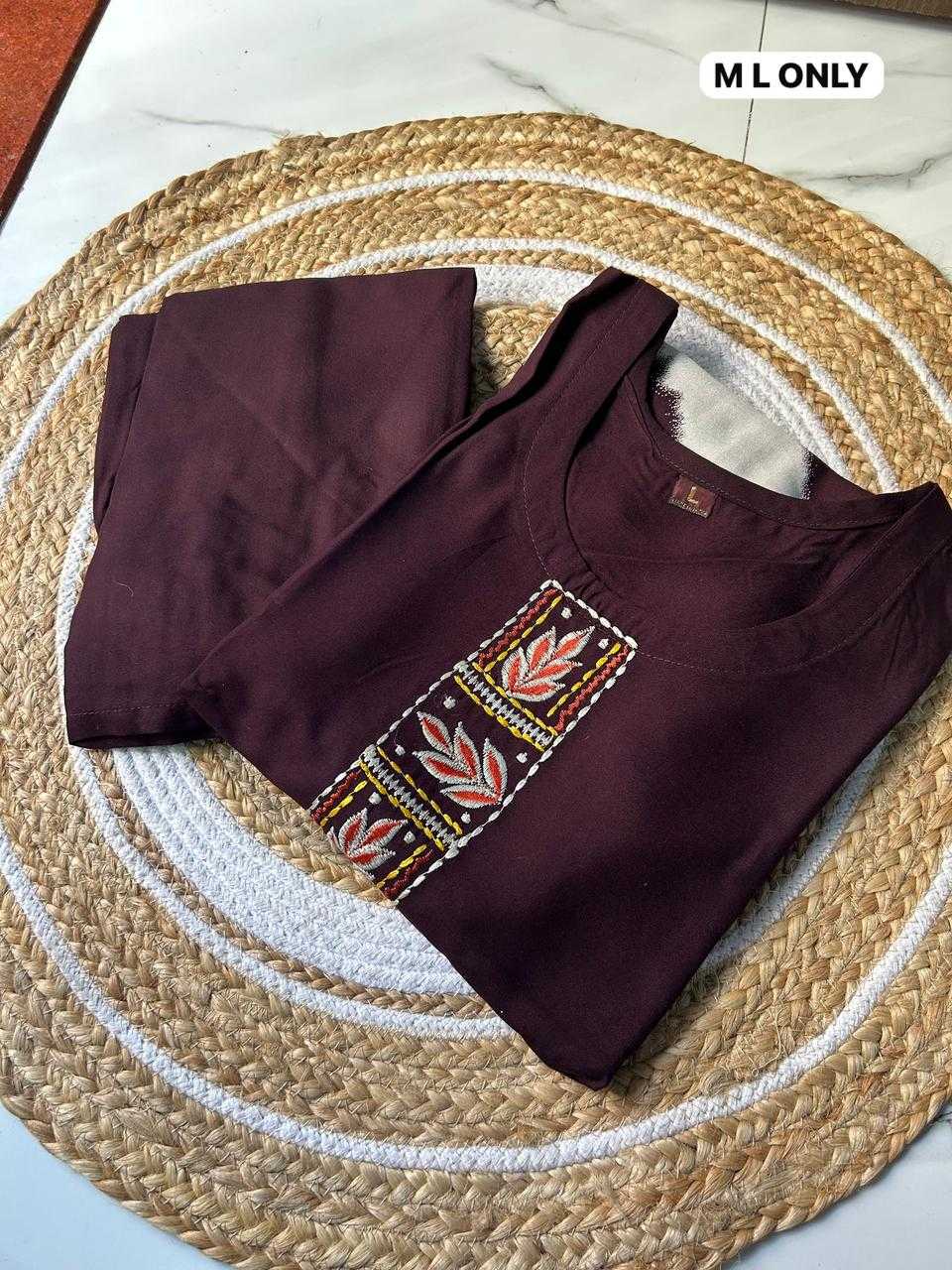 Ynf Rayon KESH720 Aashira Kurti Wholesale Designer Kurtis Rayon Kurtis Embroidered Kurtis Manufacturer- Kapda Export