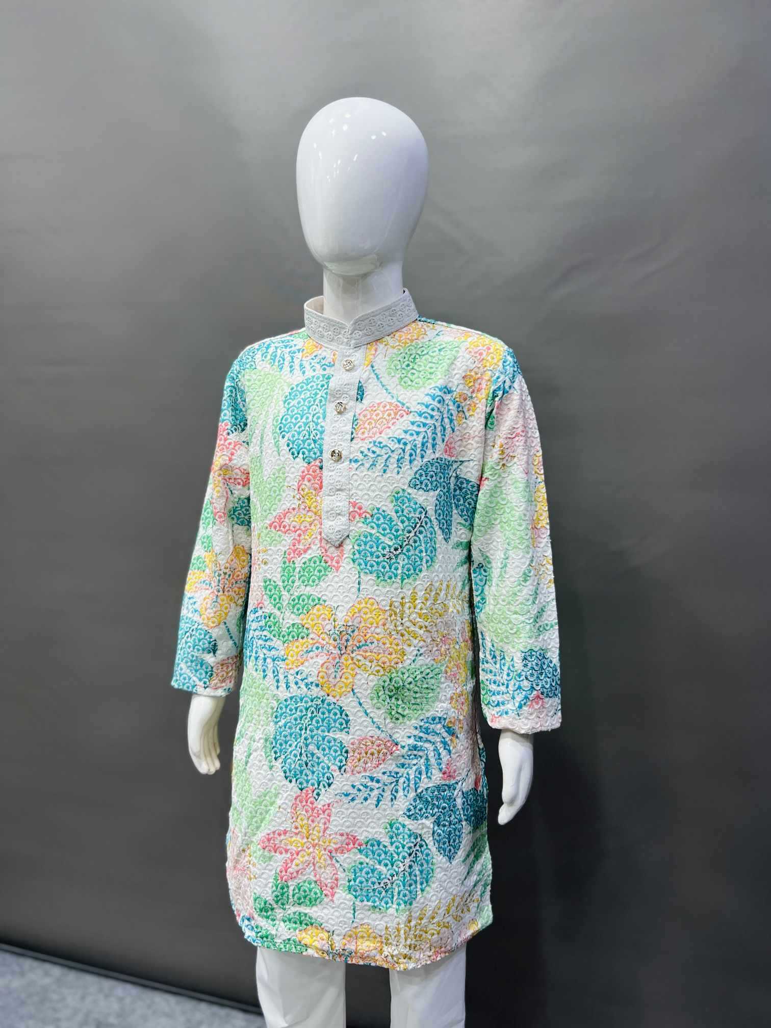 Ynf Reyon Cotton KESH747 TARA Mens Wear Wholesale Mens Kurta Pyjama Embroidered Kurta Pajama Designer Ethnic Set Manufacturer- Kapda Export